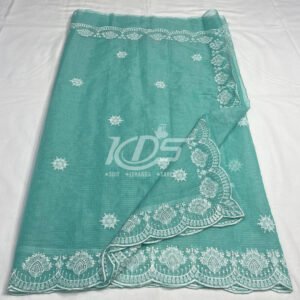 FIROZI Kota Doria Embroidery Work Saree