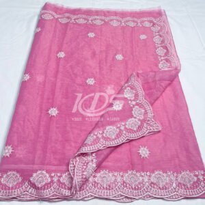 PINK KOTA DORIA EMBROIDERY SAREE