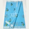 SKY BLUE KOTA DORIA FLORAL EMBROIDERY WORK SAREE WITH ZARI BORDER