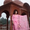 Pink Kota Doria Hand Painted Readymade Suit